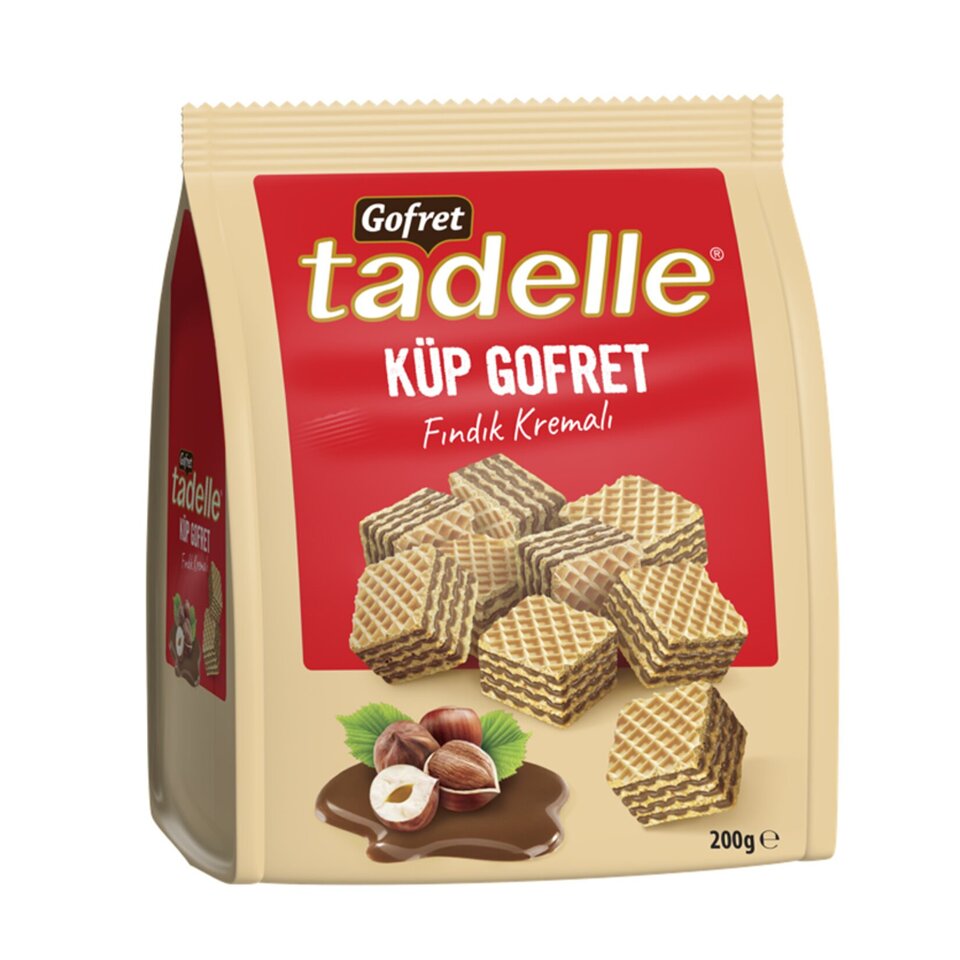 TADELLE GOFRET KÜP 200 GR. - FINDIK